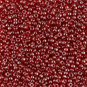 Miyuki Seed Beads - 11-9309 Transparent Red Gold Lustre