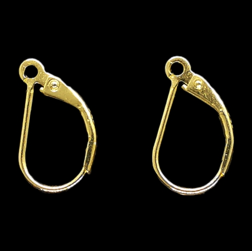 24kt Gold Plated 925 Silver Lever Back Earring Hooks