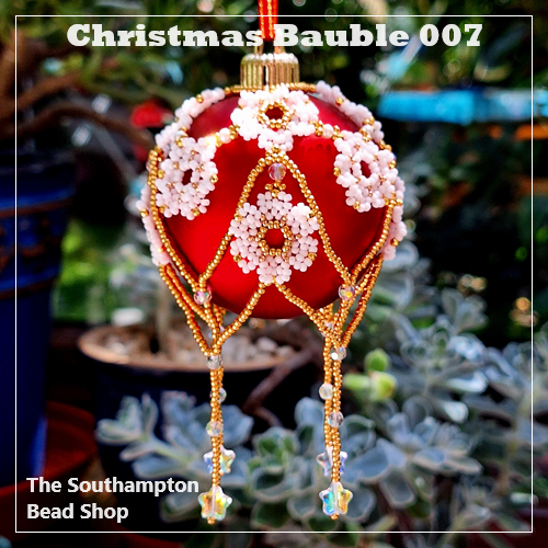 Pattern-3019 Beaded Christmas Bauble 007