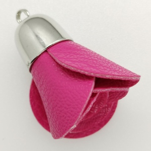 Flower Bag Charm-Fuchsia 