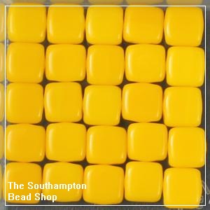 6MM TILE BEAD YELLOW