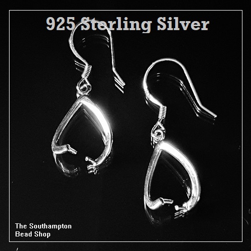 Sterling Silver Rainbow Moon Stone Earring